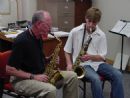 Name: Matt with teacher Jim Riggs '03